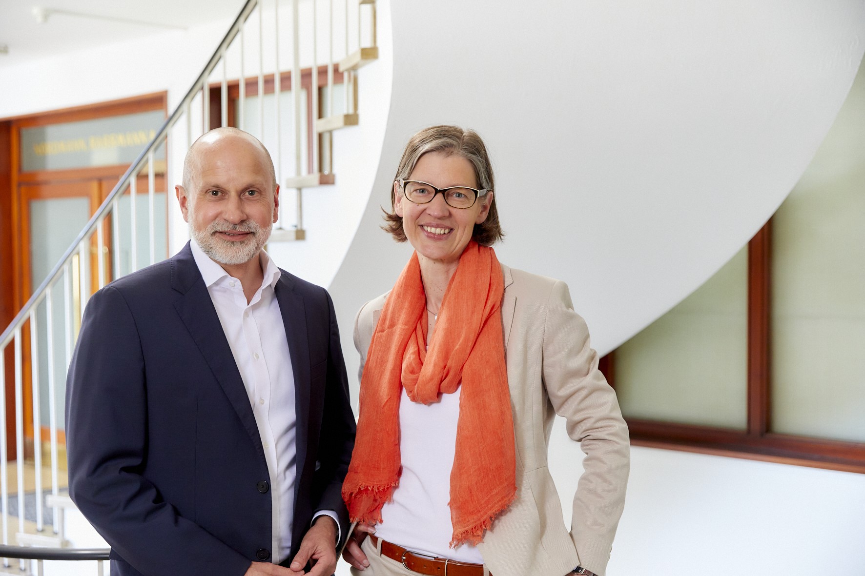The image shows Marco Bröning, Irina Zschaler-Schmidt, Georg Nordmann Holding Aktiengesellschaft